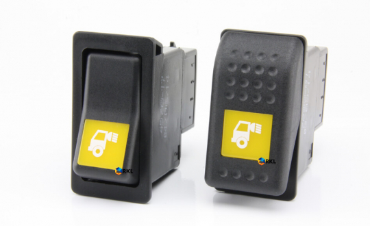 Logo 'Ladeflächenbeleuchtung', gelb