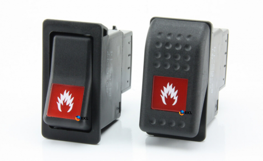 Logo 'Feueralarm', rot