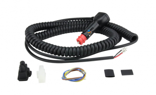 LM-500: Spiralkabel mit Stecker, Version A