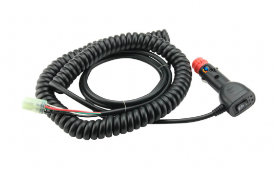 LM-500: Spiralkabel mit Stecker, Version D
